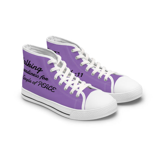 Walking in Readiness--Women's High Top Sneakers