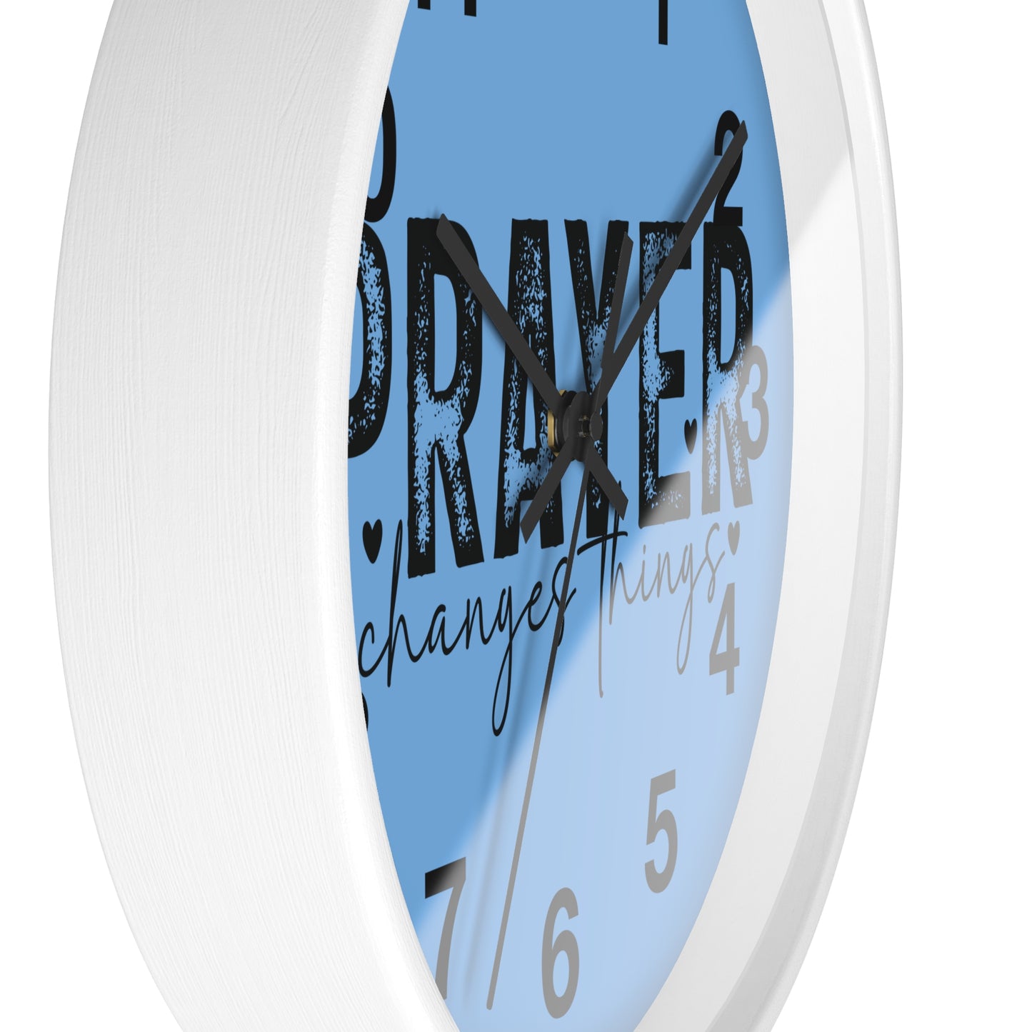 Christian Wall Clock with Inspirational Theme