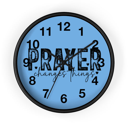 Christian Wall Clock with Inspirational Theme