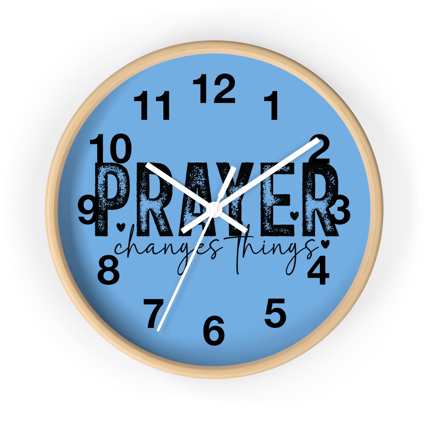 Christian Wall Clock with Inspirational Theme