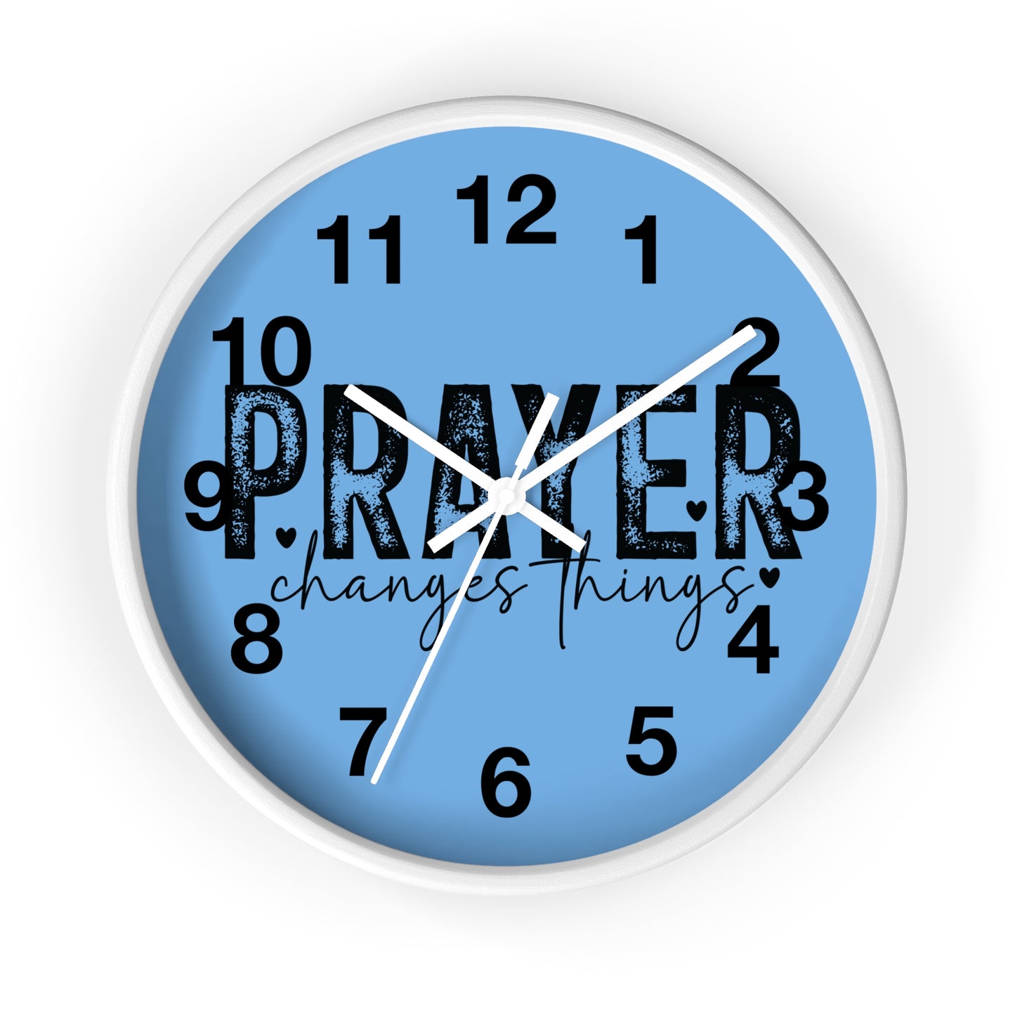 Christian Wall Clock with Inspirational Theme