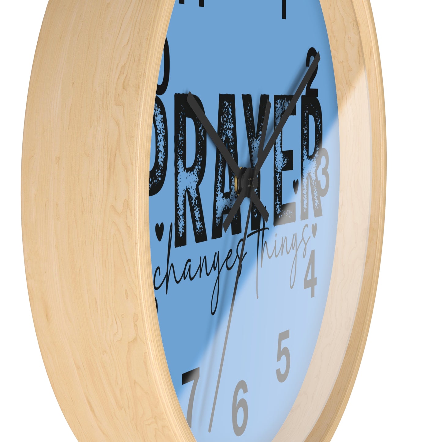 Christian Wall Clock with Inspirational Theme