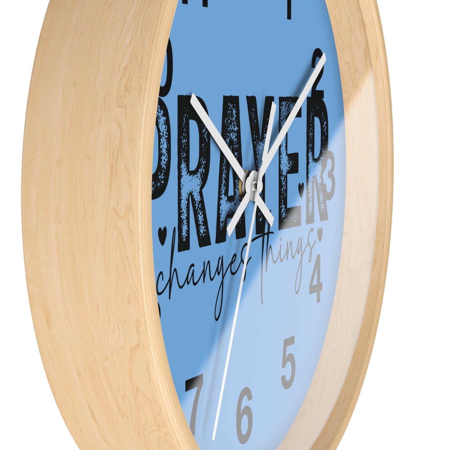 Christian Wall Clock with Inspirational Theme