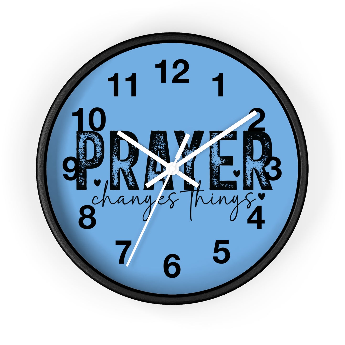 Christian Wall Clock with Inspirational Theme