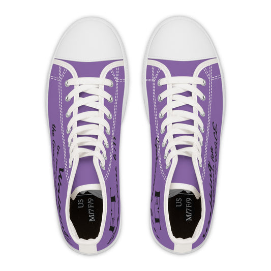 Walking in Readiness--Women's High Top Sneakers